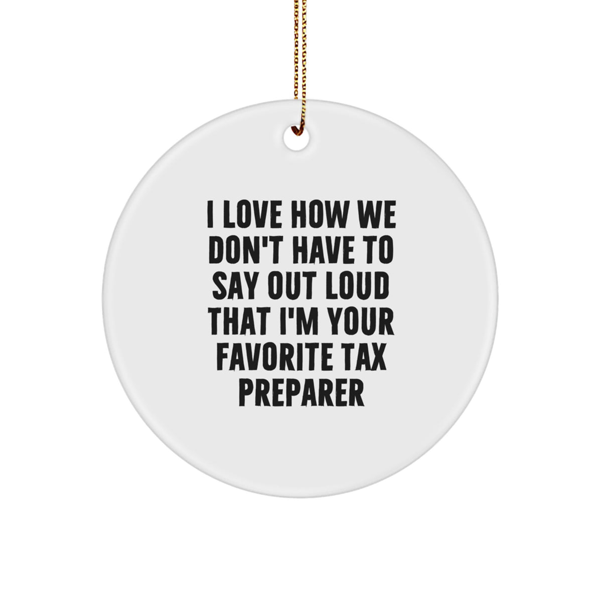 Tax Preparer Keepsake Ornament for Him Christmas Unique Gift - Image 1