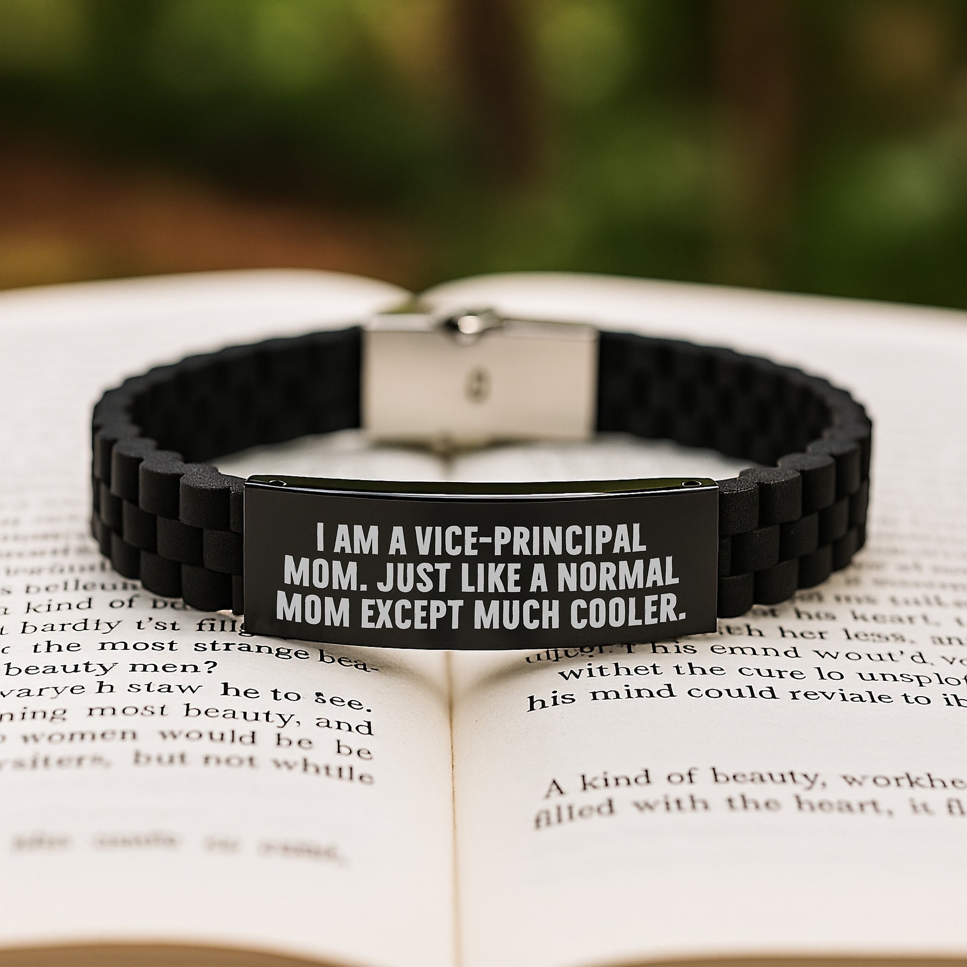 Vice-Principal Gifts: Funny Quote Inspired Glide lock Clasp Birthday Jewelry for Vice-Principal Mom, Gifts from Mom to Vice-Principal, Unique Vice-Principal Teacher Gift - Image 2