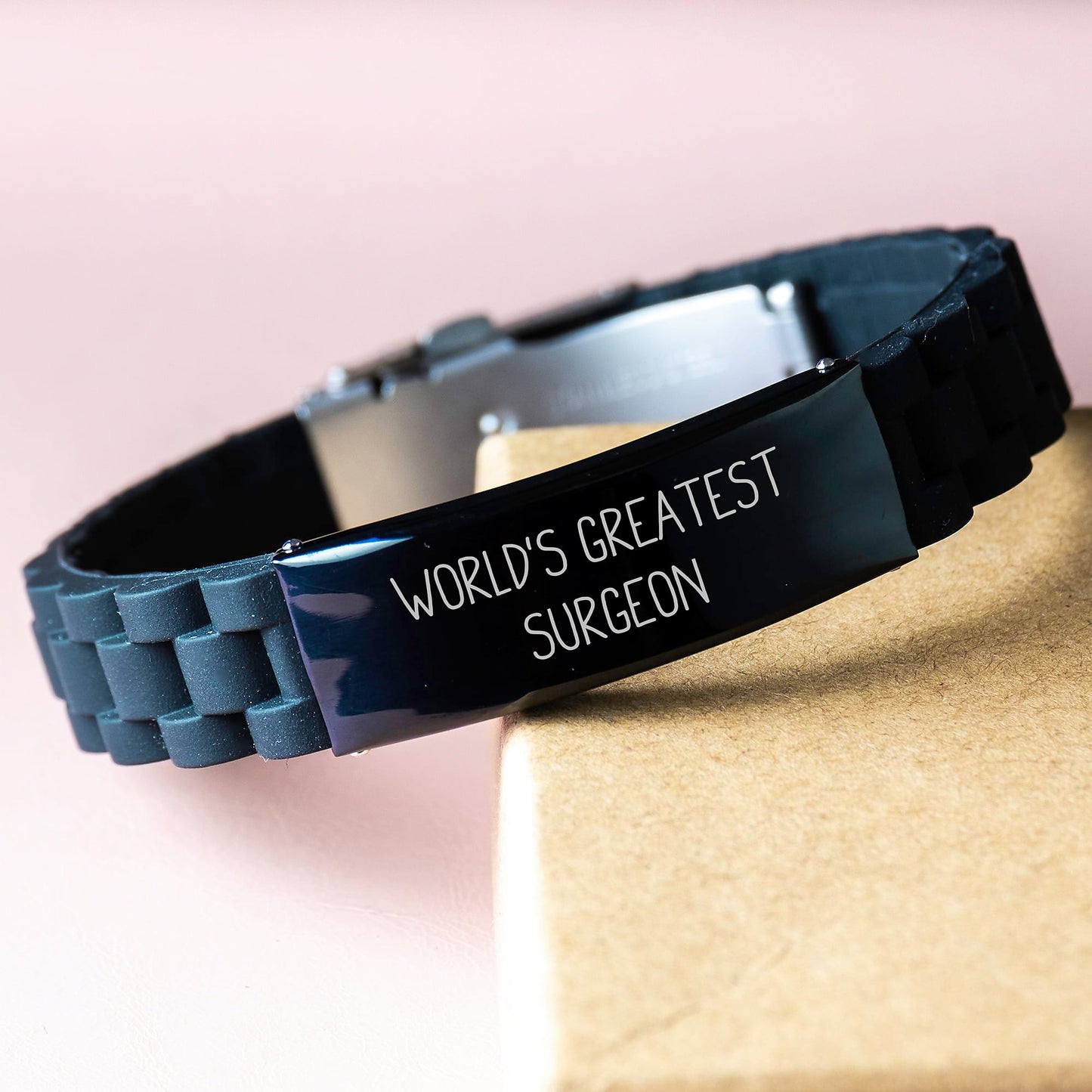 Funny World's Greatest Surgeon Glide lock Clasp Bracelet Gifts from Men for Surgeon Valentine's Unique Gifts - Image 3