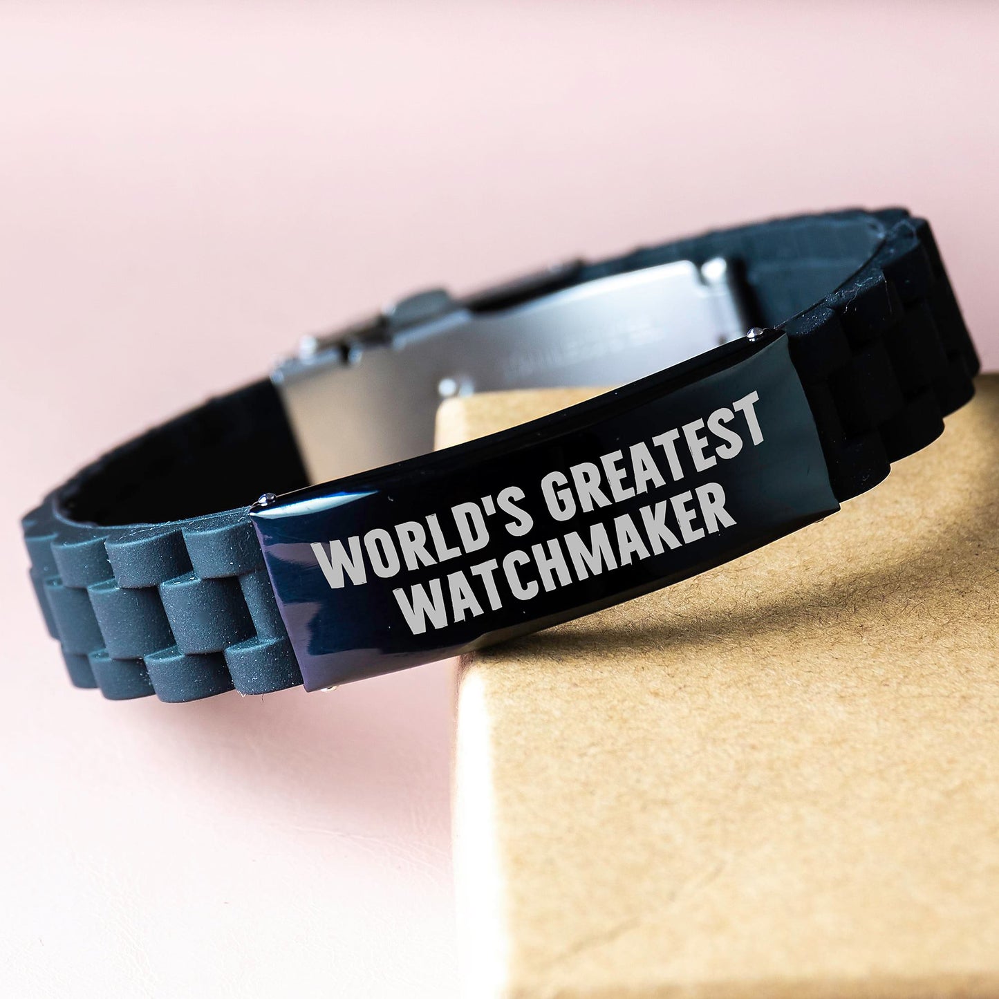 World's Greatest Watchmaker Glide lock Clasp Birthday Unique Gift for Watchmaker Friends, from Friends - Image 3