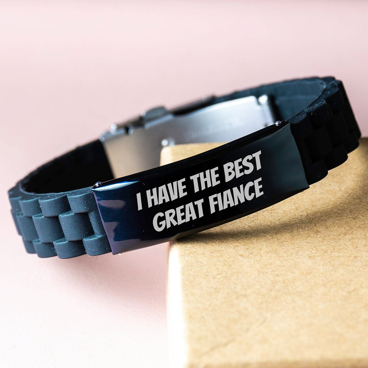 Funny Fiance Gifts for Him Birthday Unique Glide lock Clasp Bracelet from Sweetheart - Image 3
