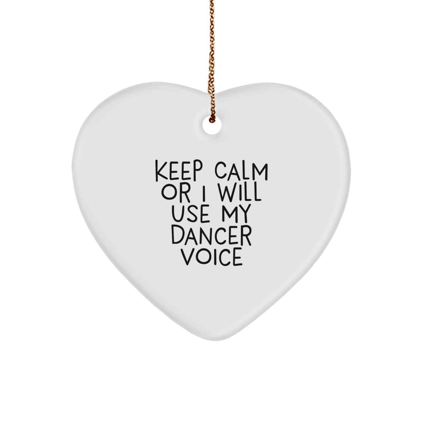Funny Dancer Heart Ornament Gifts from Men to Women Friends Coworkers Family for Christmas Unique Presents - Image 1