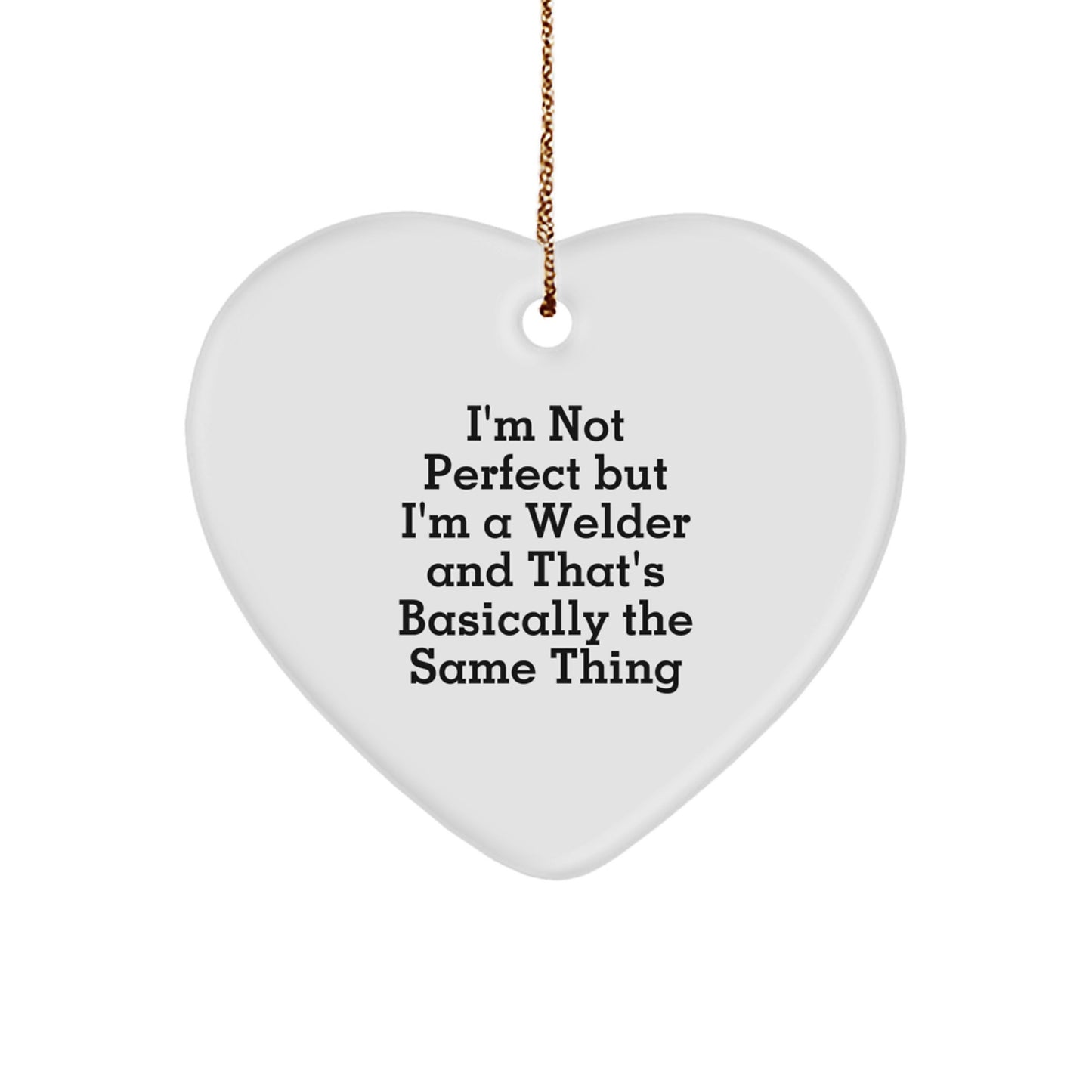 Funny Welder Heart Ornament Gifts from Friends for Christmas Unique Finds for Men - Image 1