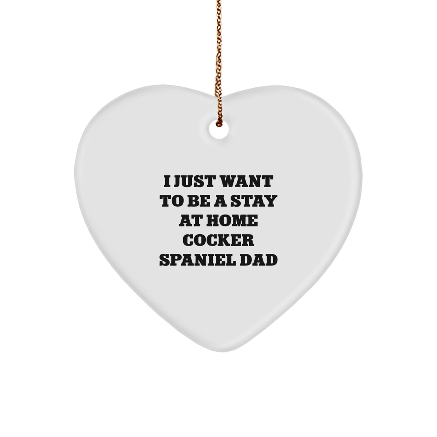 Unique Gifts for Cocker Spaniel Dog Lovers - Funny Heart Ornament, Christmas Unique Gifts from Men to Family - Image 1