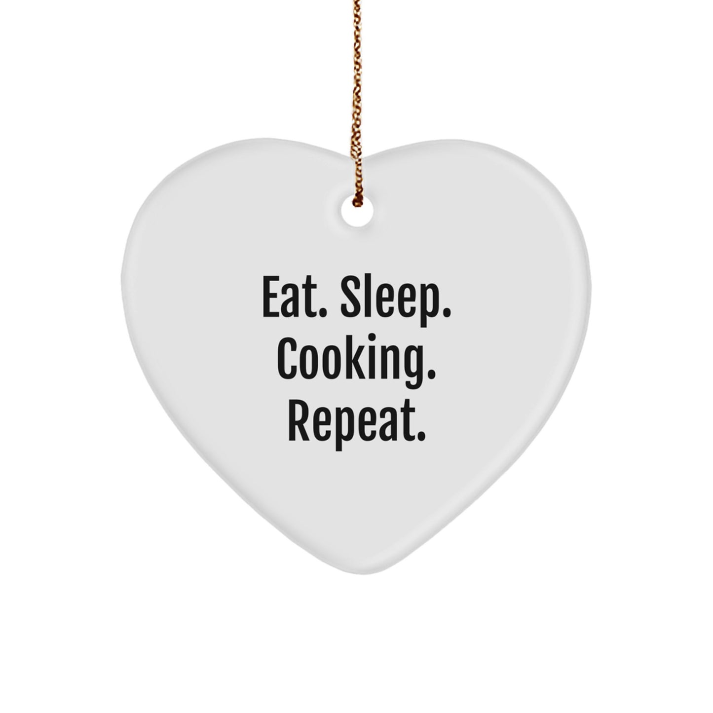 Funny Cooking Enthusiast Heart Ornament Gifts from Friends and Family for Men and Women This Christmas Unique - Image 1