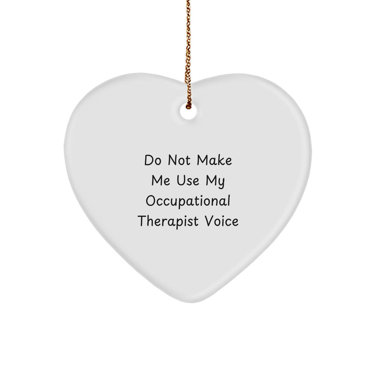 Christmas Gift for Her Occupational Therapist Heart Ornament Present - Image 1