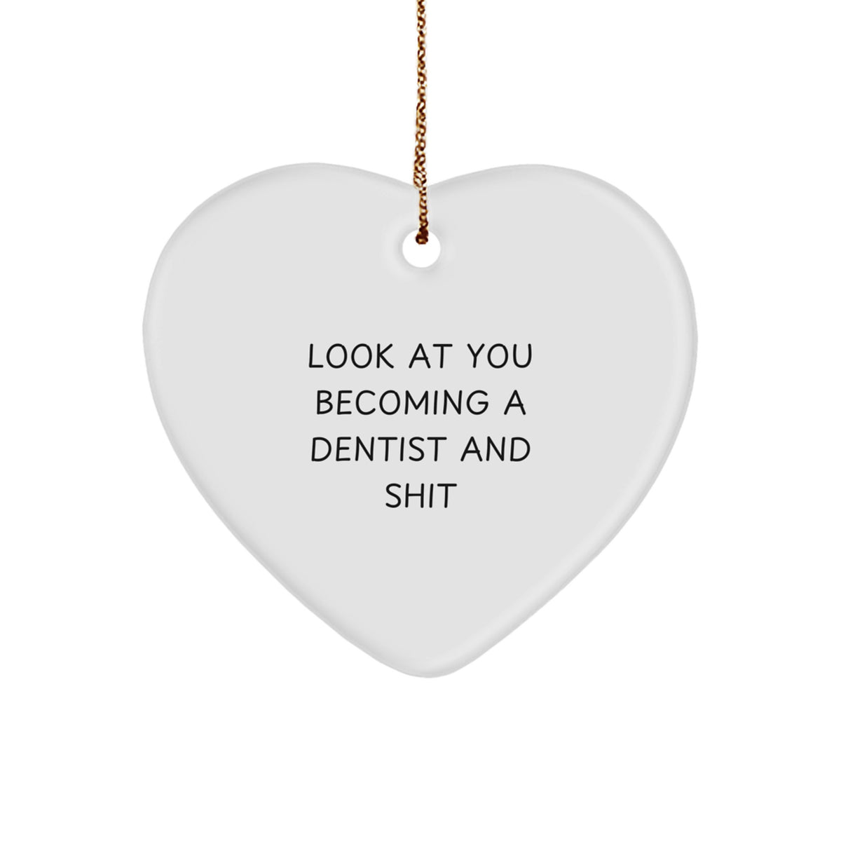 Dentist Keepsake Christmas Ornament for Him Gift – Celebrate Success - Image 1