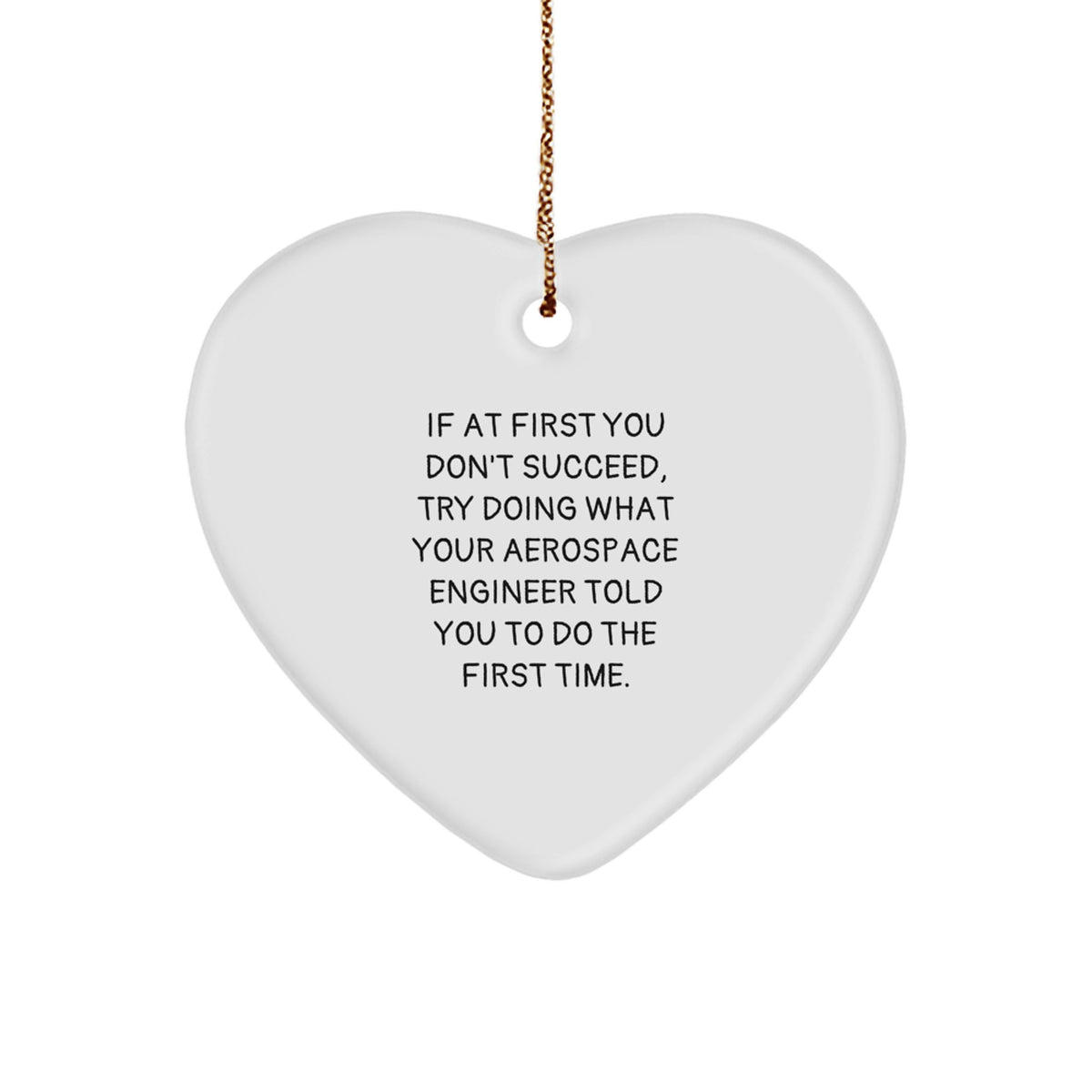 Funny Aerospace Engineer Christmas Ornament Novelty for Friends Gift - Image 1