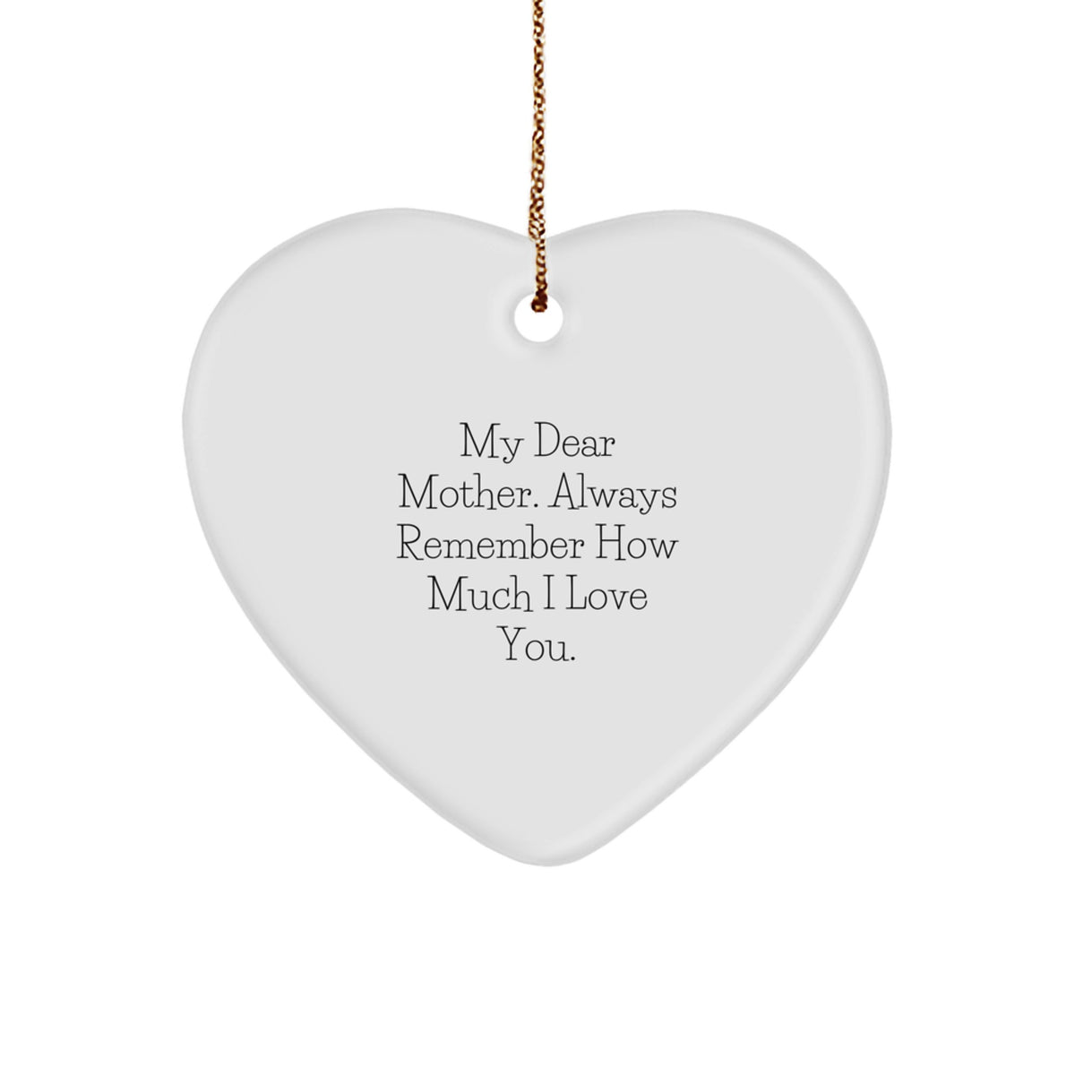 Her Mother Keepsake Christmas Ornament Gift – Always Remember - Image 1