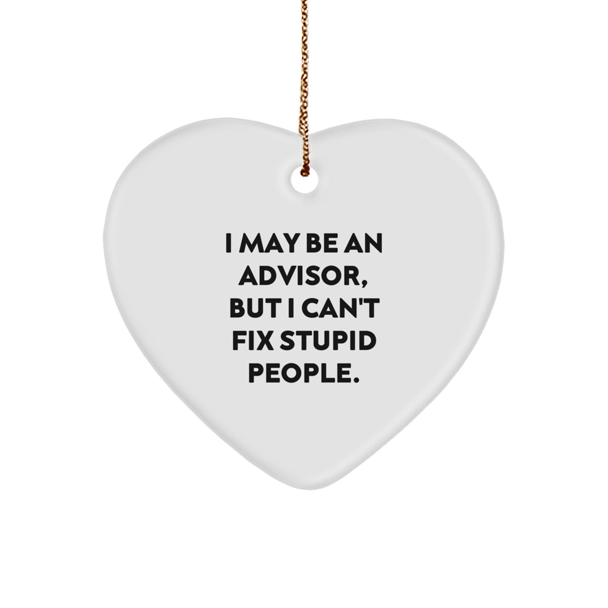 I May Be An Advisor Christmas Ornament for Friends Novelty Gift - Image 1