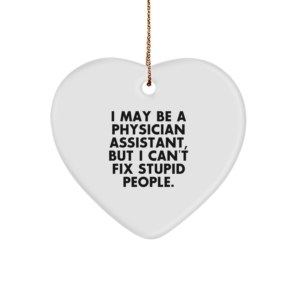 Christmas Gift Heart Ornament for Her – Physician Assistant Present - Image 1