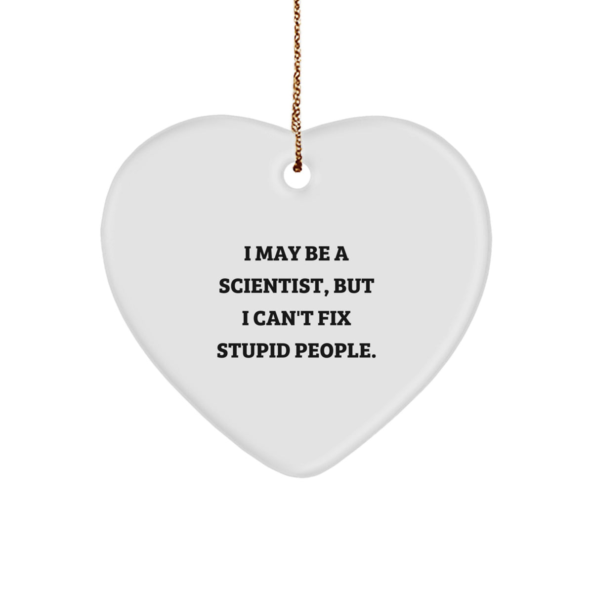 Witty Scientist Christmas Ornament for Friends Gift - Image 1