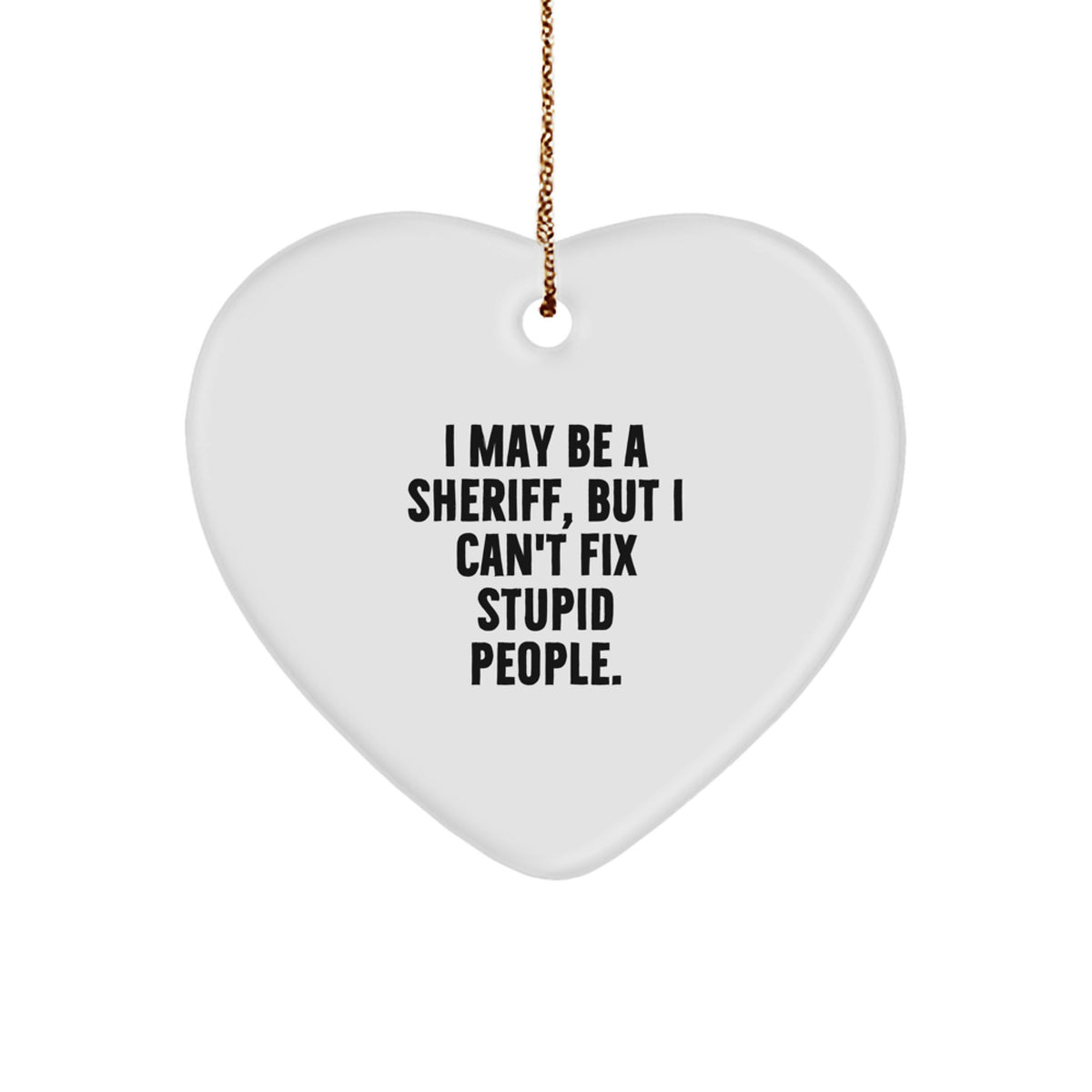 Sheriff Keepsake Christmas Ornament for Him Gift - Image 1