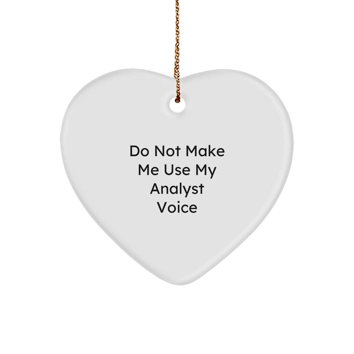 Christmas Gift for Her Analyst Heart Ornament Present Surprise - Image 1
