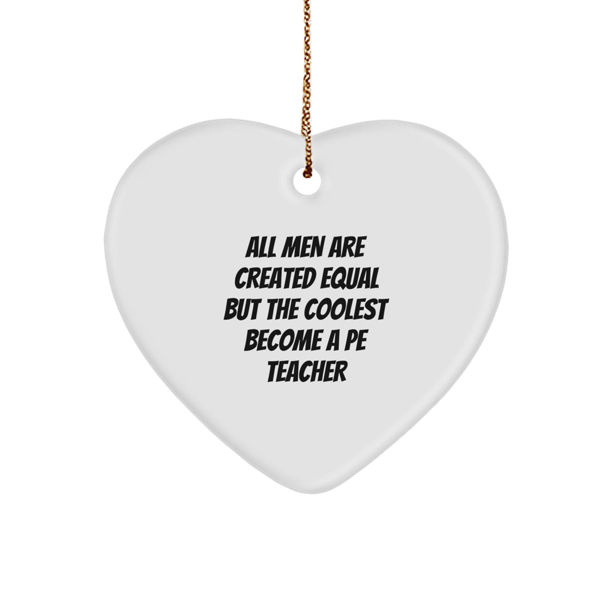 PE Teacher Keepsake Christmas Ornament for Him Gift - Surprise Holiday - Image 1