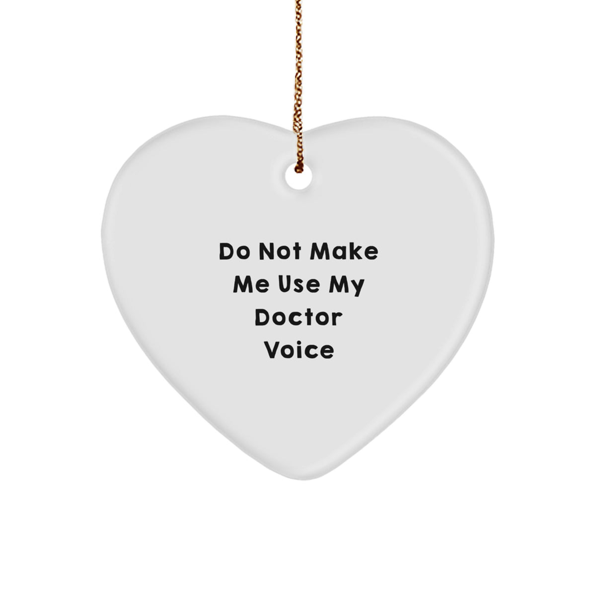 Doctor Festive Heart Ornament Christmas Gift for Her Bright Present - Image 1
