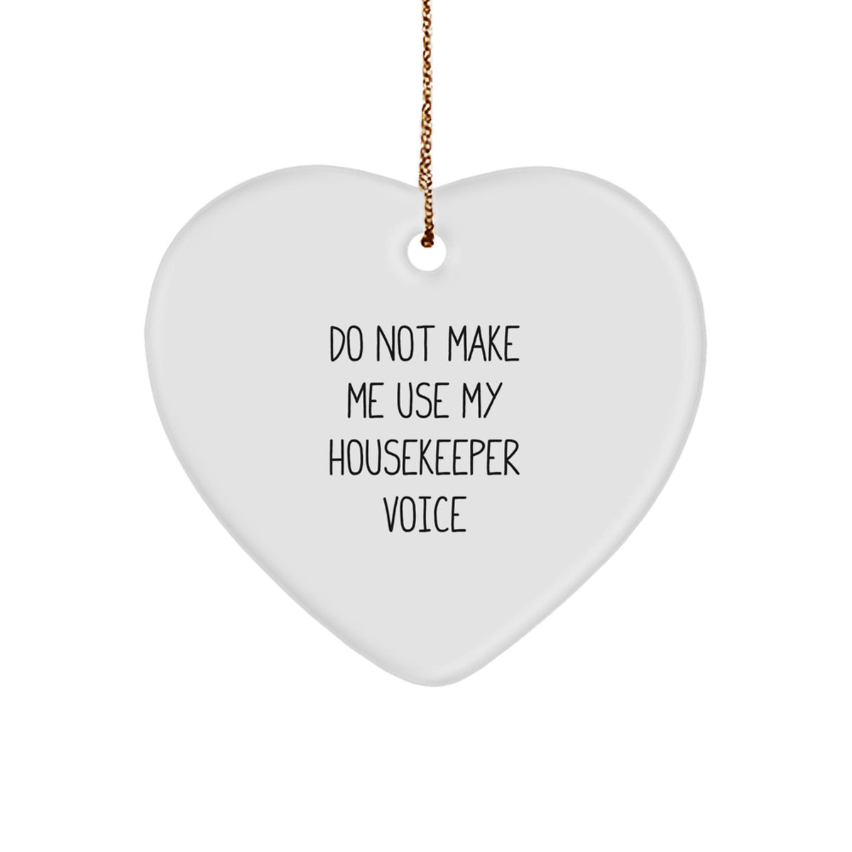 Housekeeper Christmas Gift Bright Heart Ornament for Her Present - Image 1