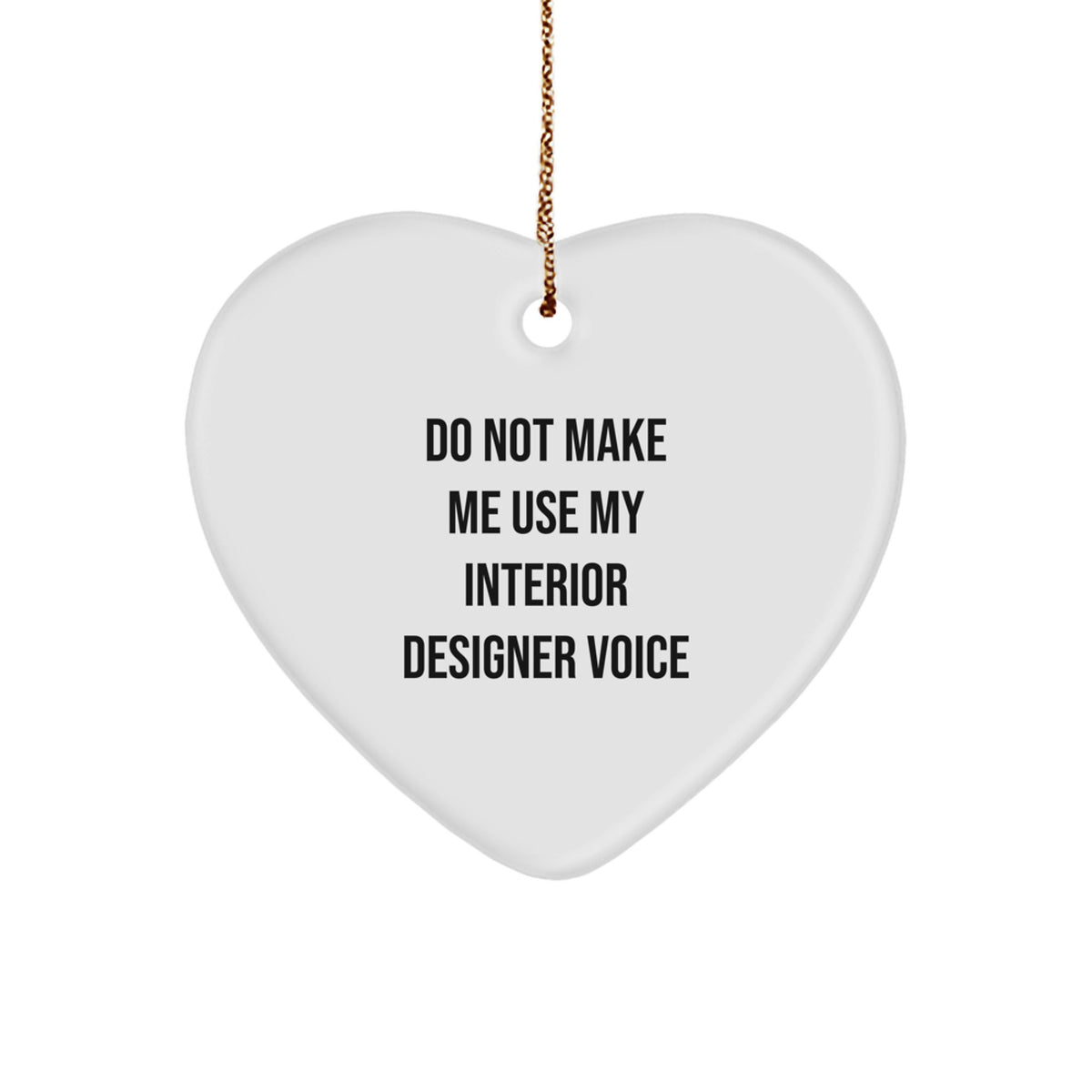 Cheeky Interior Designer Christmas Ornament Essential for Neighbors Gift - Image 1
