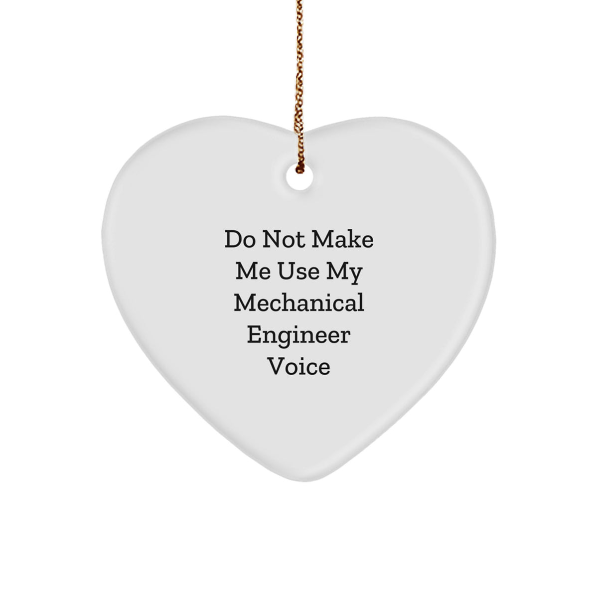 Mechanical Engineer Heart Ornament for Family Christmas Unique Gift - Image 1