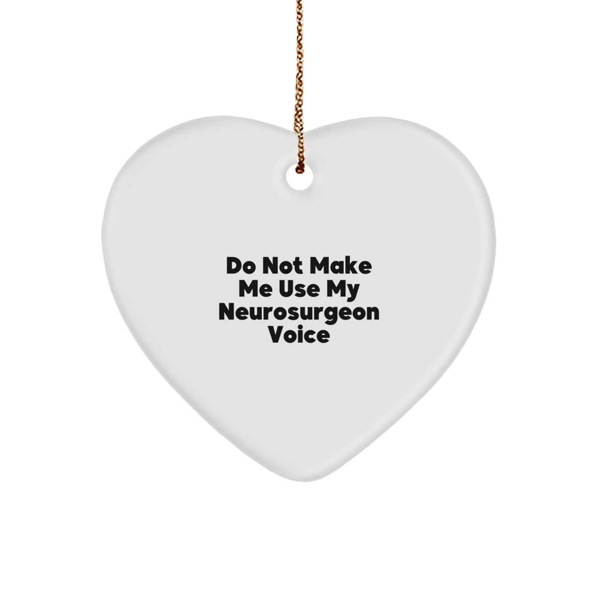Whimsical Neurosurgeon Heart Ornament Christmas Gift for Friends - Image 1