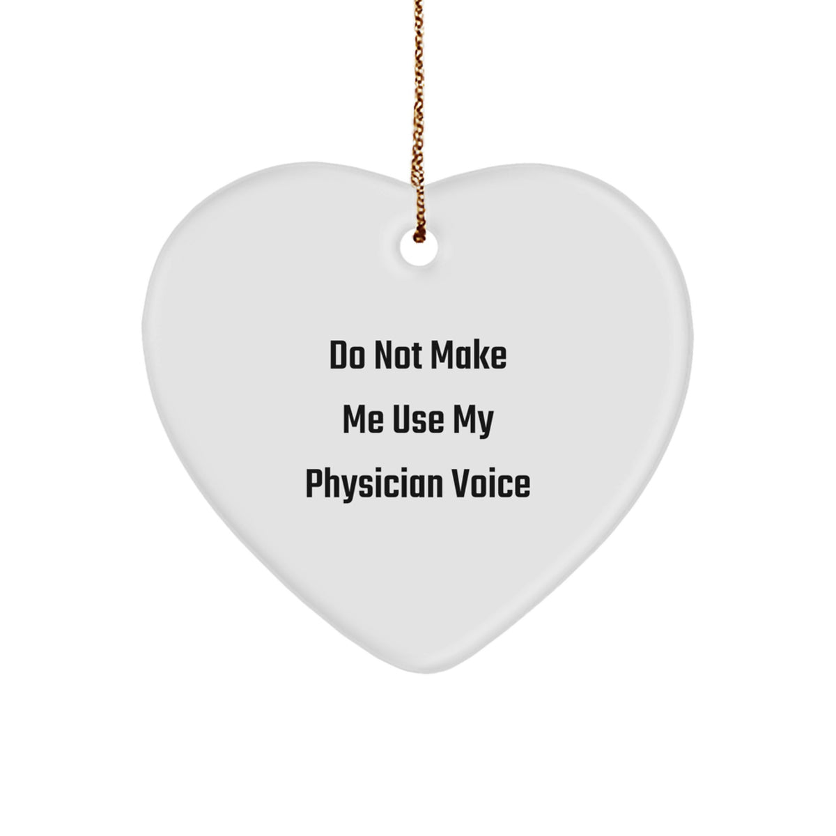 Christmas Gift Heart Ornament for Her Present Medical Physician - Image 1