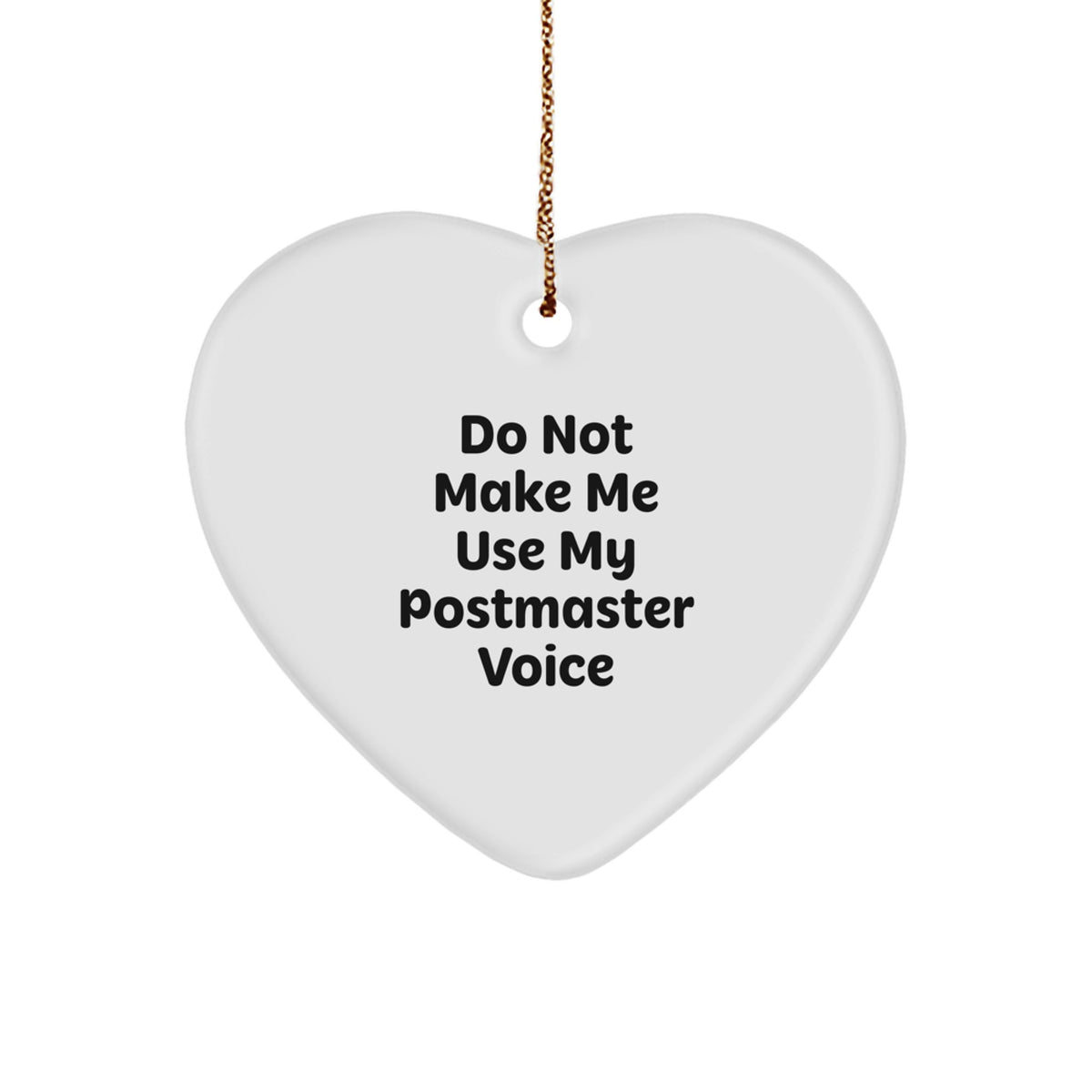 Quirky Postmaster Christmas Ornament Novelty for Friends Gift - Image 1