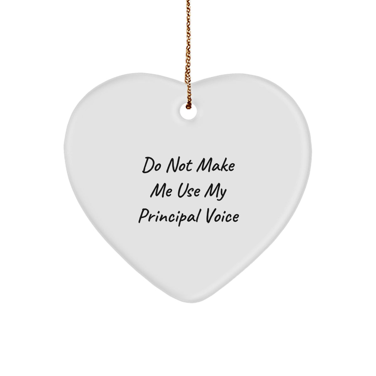 Principal Favorite Christmas Heart-Shaped Ornament for Kids Gift - Image 1