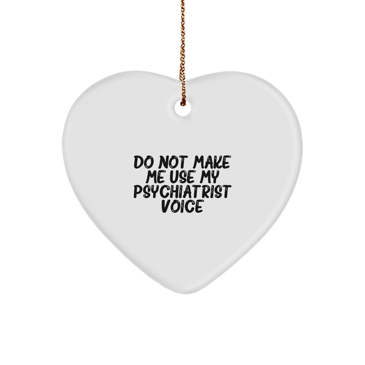 Christmas Gift for Her Psychiatrist Heart Ornament Present - Image 1