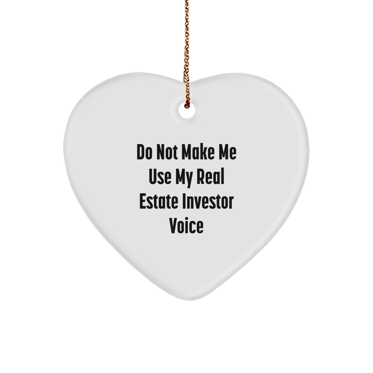 Real Estate Investor Keepsake Holiday Christmas Ornament for Him Gift - Image 1