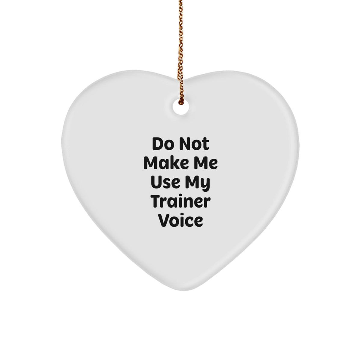Sassy Trainer Christmas Ornament for Friends Gift - Image 1