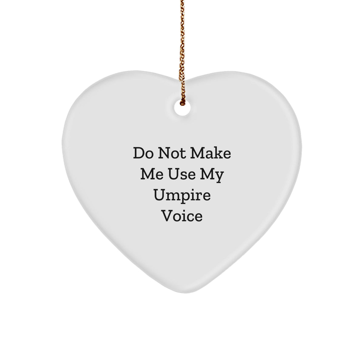 Umpire Heart Ornament Idea Christmas Holiday Gift for Coworkers - Image 1