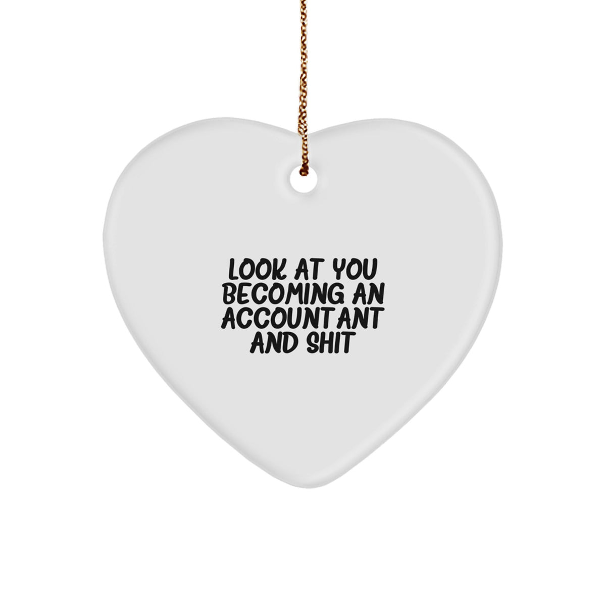 Accountant Keepsake Christmas Ornament for Him Gift - Image 1