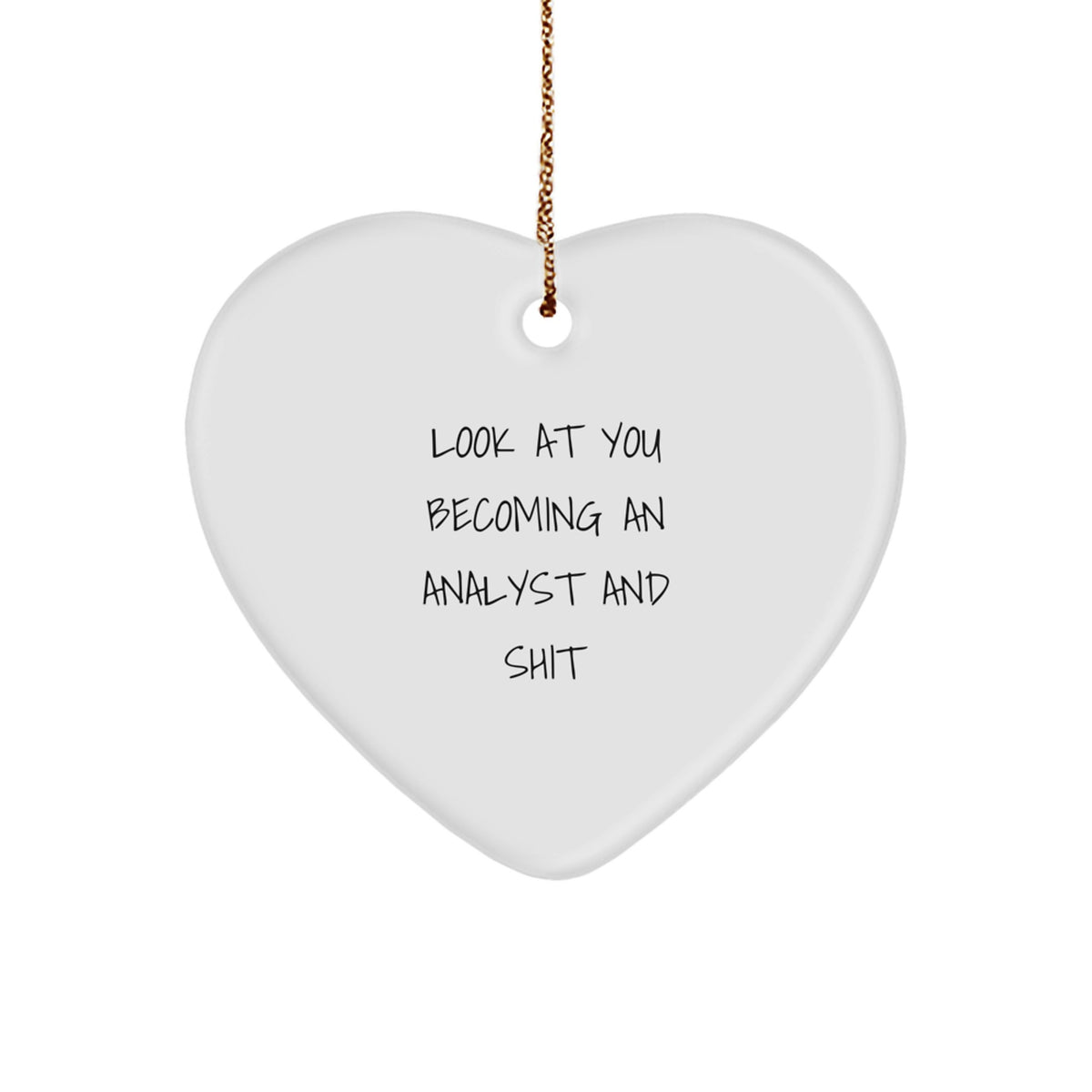 Analyst Keepsake Christmas Ornament for Him Gift – Bright Holiday - Image 1