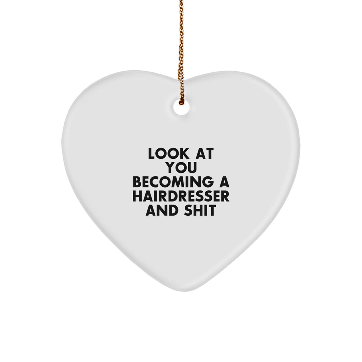 Sassy Hairdresser Christmas Ornament for Friends Gift - Image 1