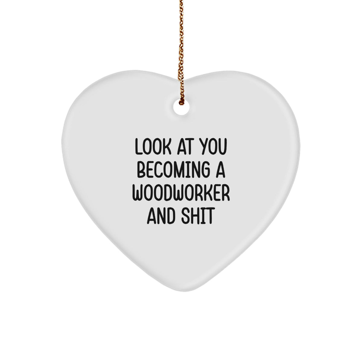 Woodworker Keepsake Christmas Ornament for Him Gift - Image 1