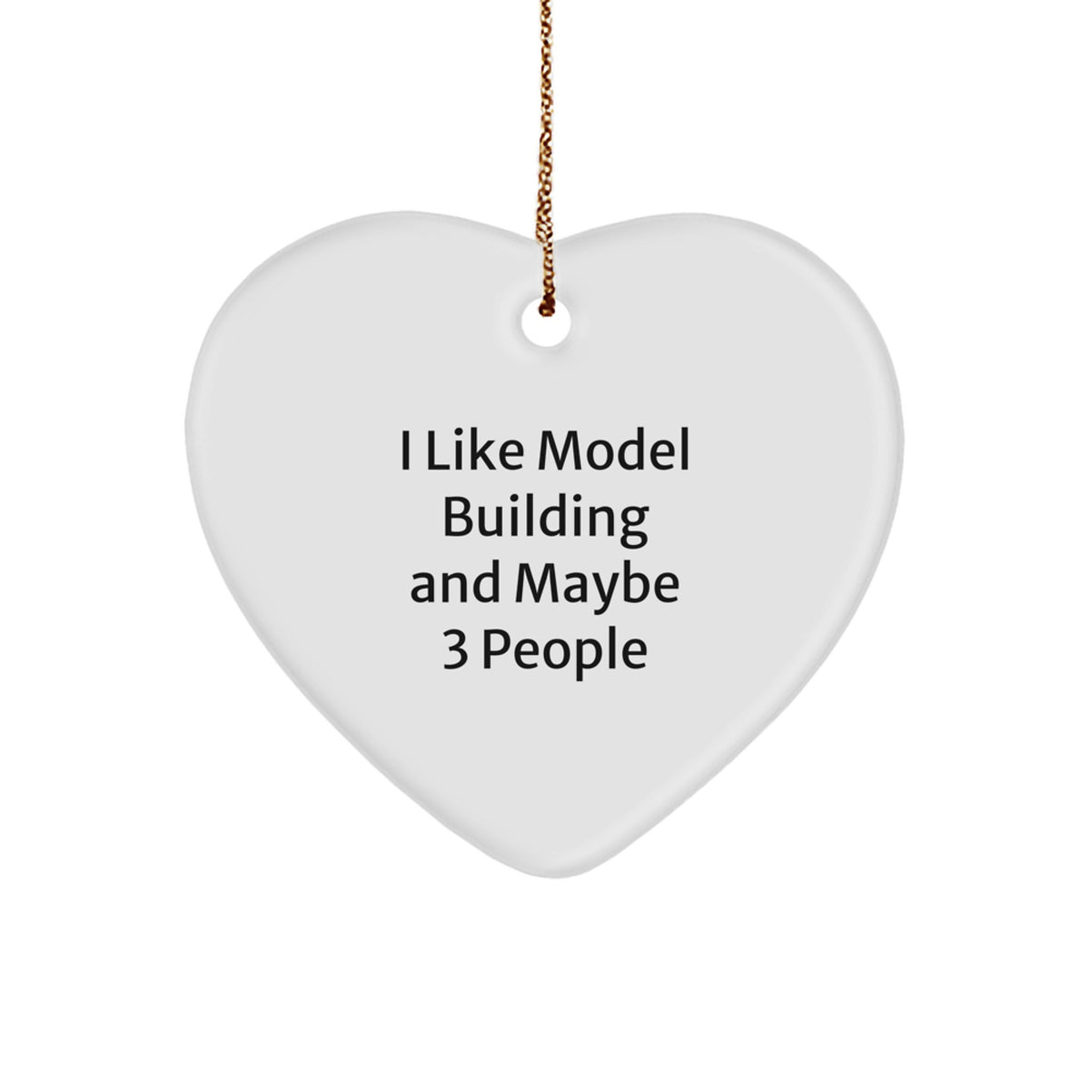 Model Building Heart Ornament Idea for Coworkers Christmas Gift - Image 1