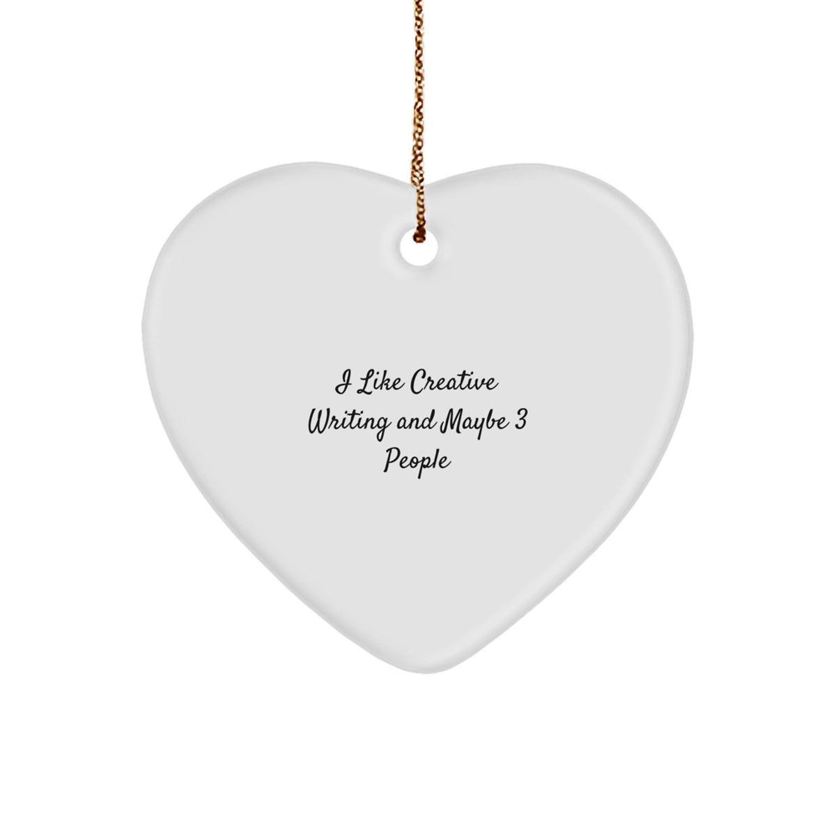 Creative Writing Heart Ornament Treasure for Family Christmas Gift - Image 1