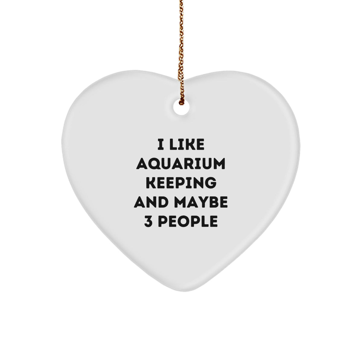 Favorite Aquarium Keeping Heart Ornament Christmas Gift for Kids - Image 1