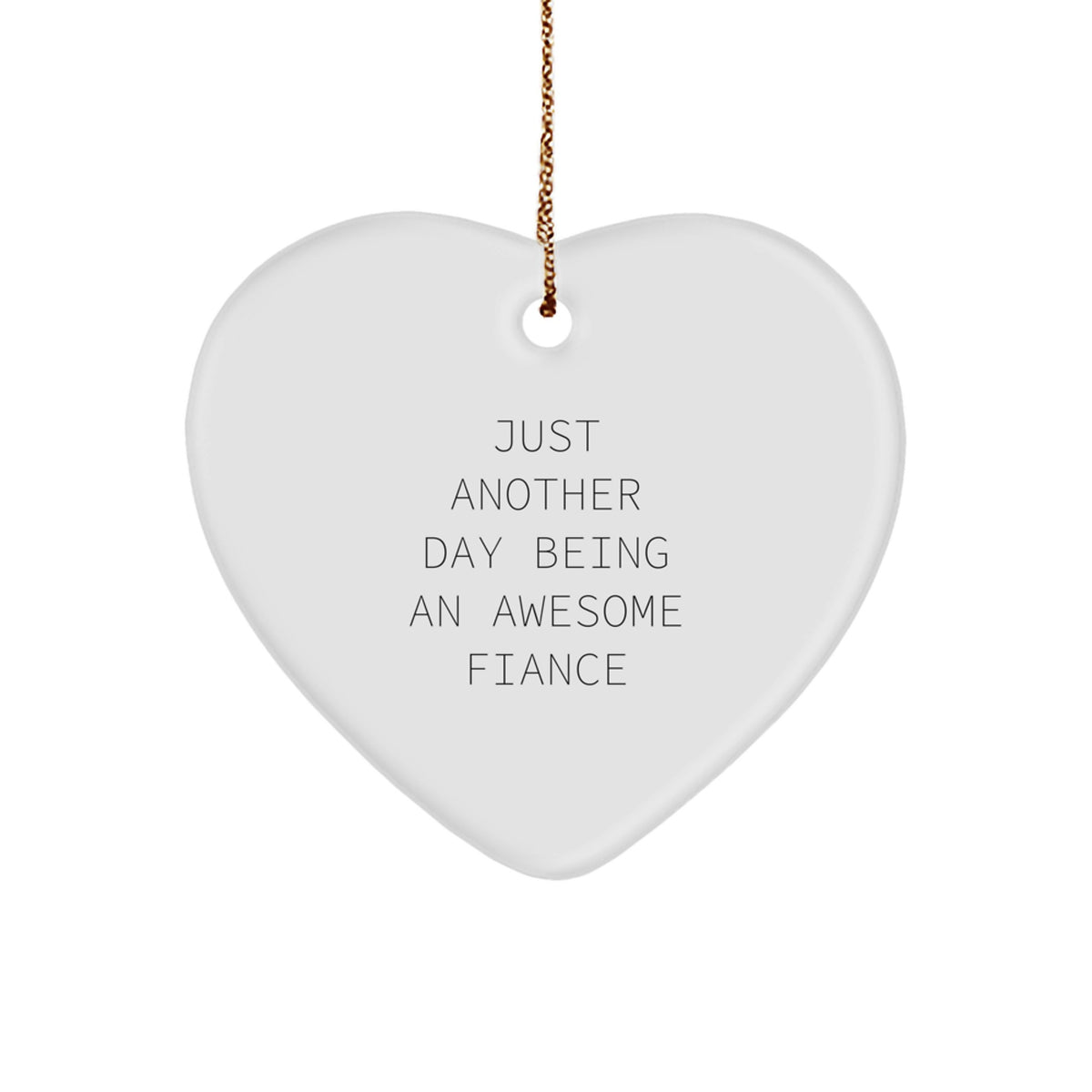 Fiance Novelty Christmas Ornament for Friends Gift Fun Bright - Image 1