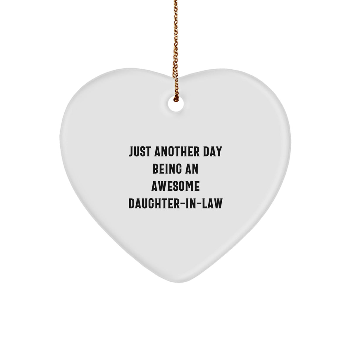 Daughter-in-law Christmas Ornament Heart Treasure Gift for Family - Image 1