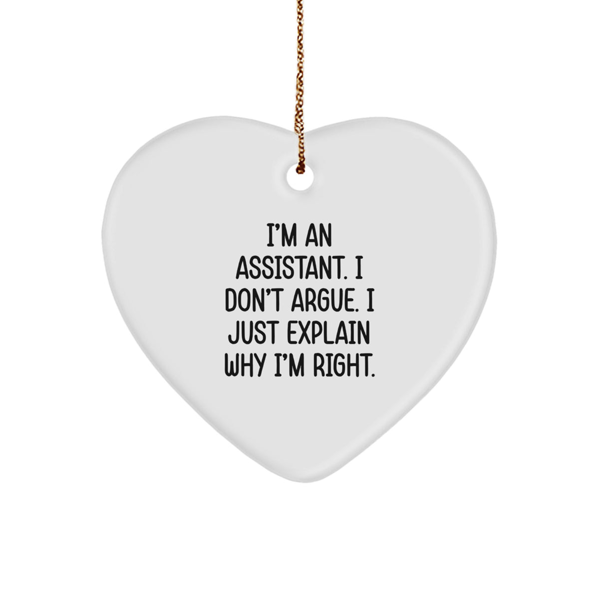 Assistant Keepsake Christmas Ornament for Him Gift - Image 1
