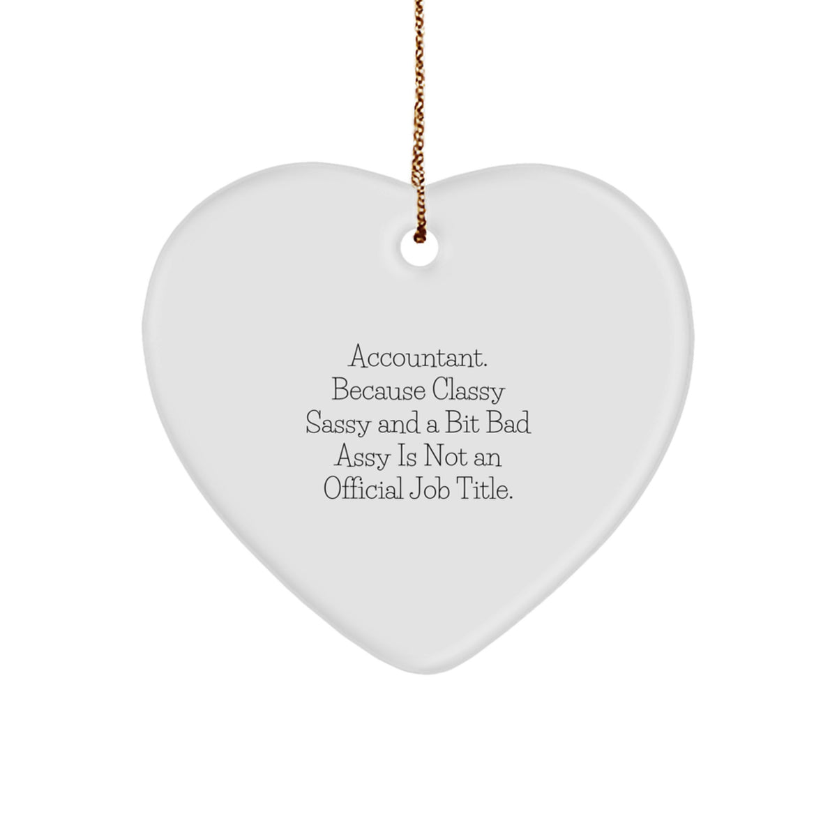 Family Treasure Accountant Christmas Ornament Gift for Mom and Dad - Image 1