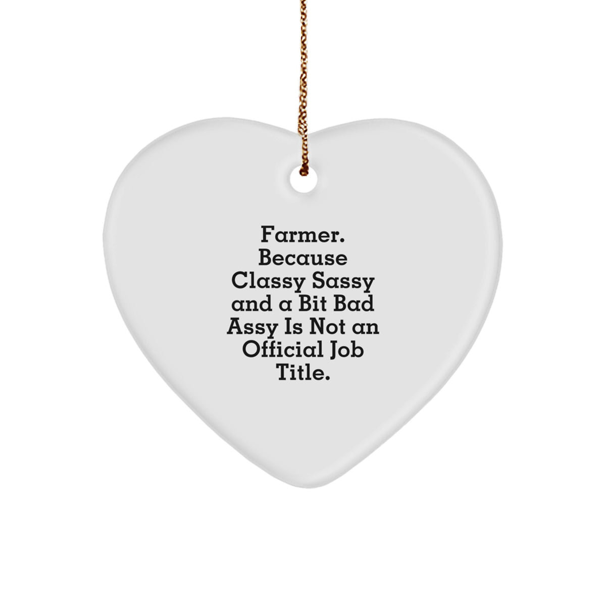 Heart Ornament for a Best Friend Companion – Farmer Christmas Gift - Image 1