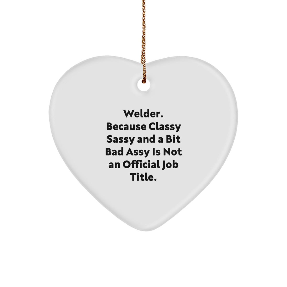 Welder Heart Ornament for Coworkers Idea Festive Keepsake Christmas Gift - Image 1