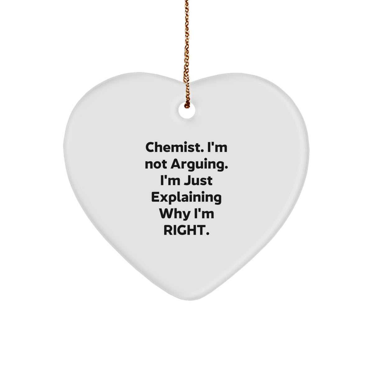 Chemist Keepsake Christmas Ornament for Him Gift - Image 1