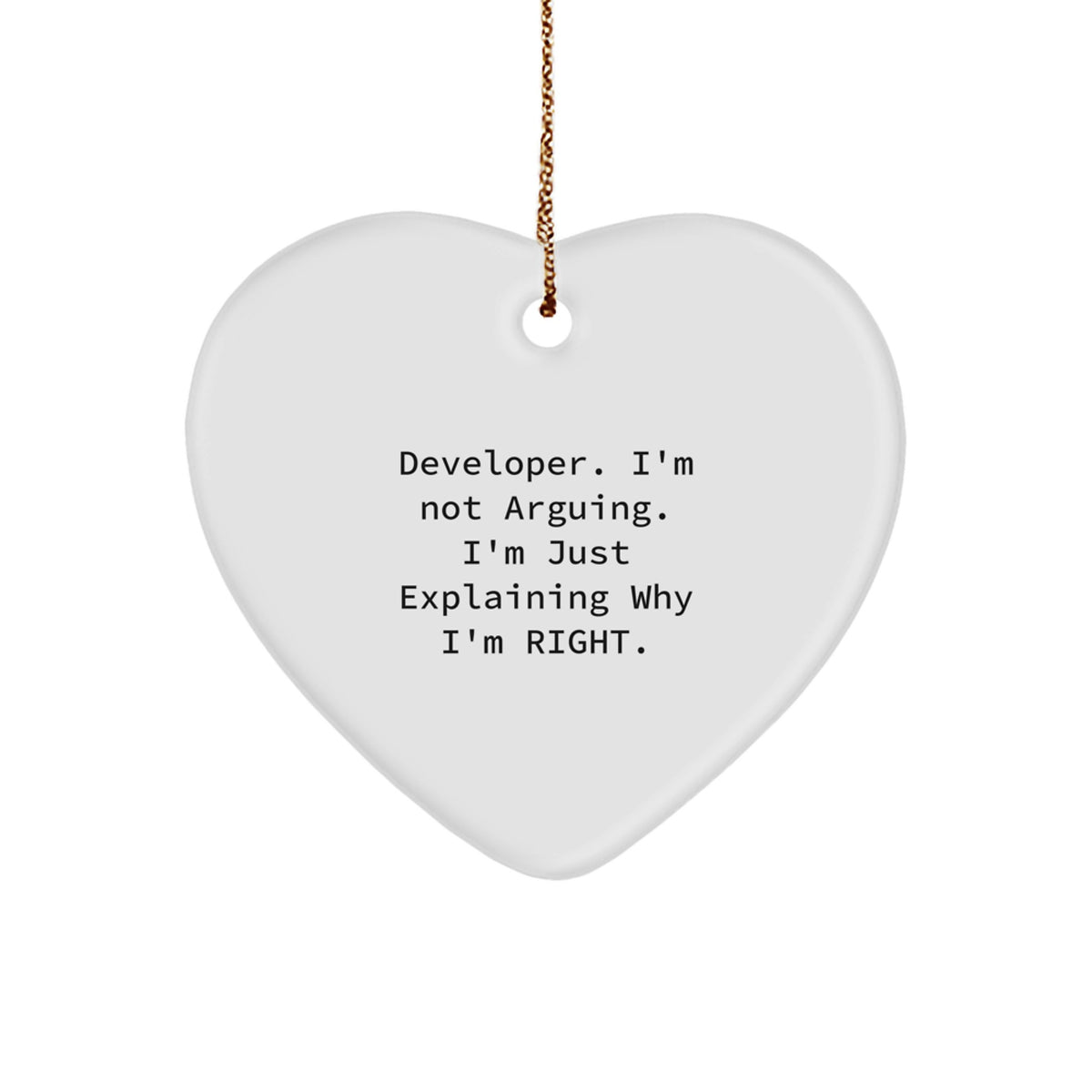 Developer Keepsake Christmas Ornament for Him Gift - Holiday Keepsake - Image 1