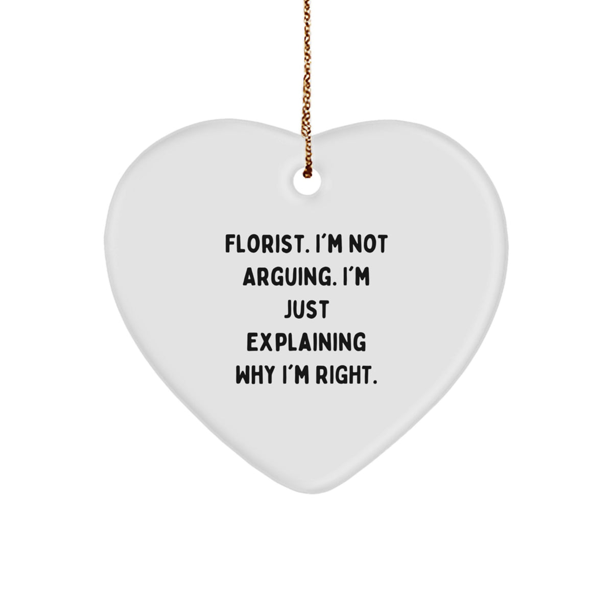 Collectible Christmas Ornament Gift for Neighbors - Witty Florist - Image 1