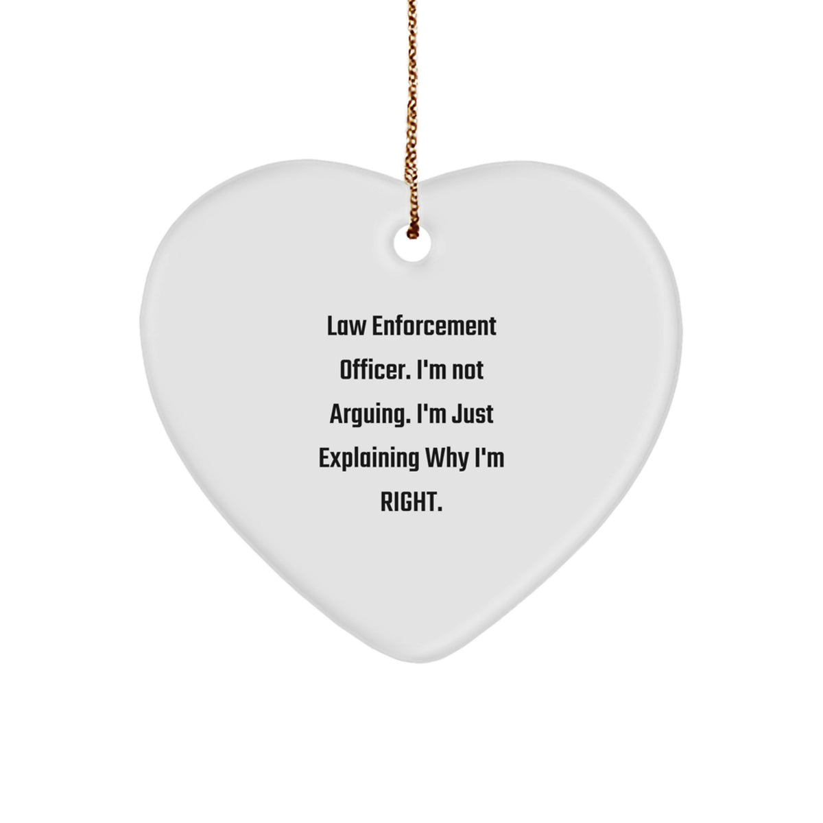Christmas Ornament Gift for Family - Law Enforcement Officer. Treasure - Image 1