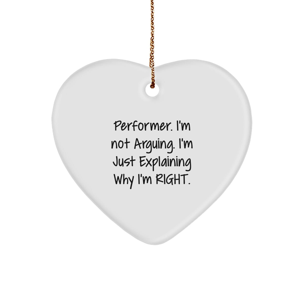 Performer Christmas Ornament for Her Present Keepsake Holiday Gift - Image 1