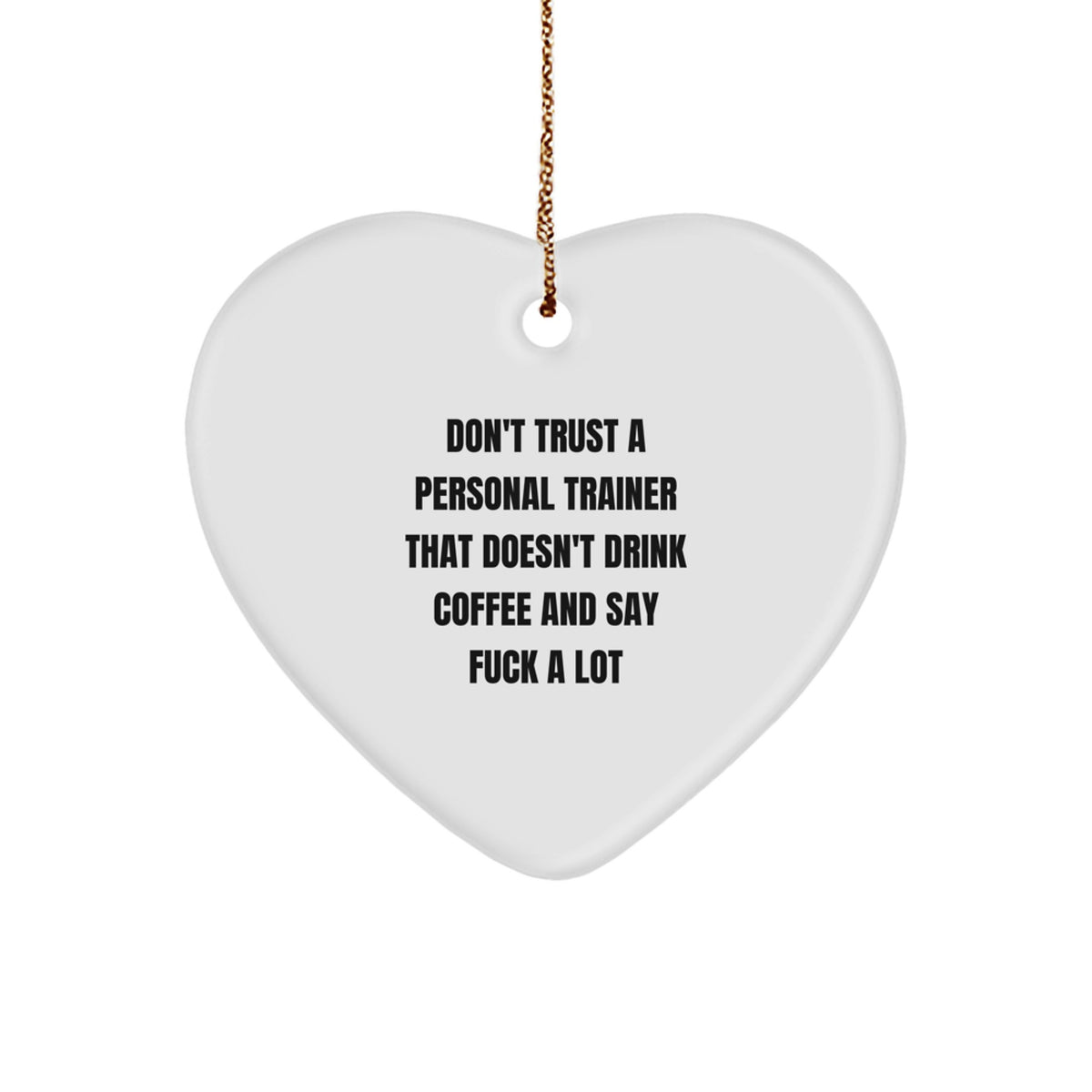 Christmas Gift Witty Personal Trainer Christmas Ornament for Teens - Image 1